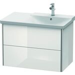 Duravit Waschtischunterbau XSQUARE Be rechts 565x810x473mm weiß hochglanz