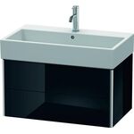 Duravit Waschtischunterbau XSQUARE 397x784x460mm schwarz hochglanz