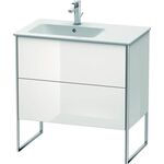 Duravit Waschtischunterbau XSQUARE 832x810x478mm Be links weiß hochglanz