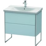 Duravit Waschtischunterbau XSQUARE 805x810x473mm lichtblau seidenmatt