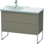 Duravit Waschtischunterbau XSQUARE Becken links 805x1010x473mm leinen