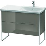Duravit Waschtischunterbau XSQUARE Be re 805x1010x473mm fla grey hochglanz