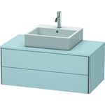 Duravit Waschtischunterbau XSQUARE 400x1000x548mm lichtblau seidenmatt