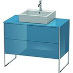 Duravit Waschtischunterbau XSQUARE 778x1000x548mm stone blue hochglanz