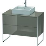 Duravit Waschtischunterbau XSQUARE 778x1000x548mm flannel grey hochglanz