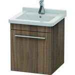 Duravit Waschtischunterbau X-LARGE 443x440x510mm Ans links nussbaum natur