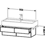 Duravit Waschtischunterbau VERO 431x950x298mm weiß hochglanz