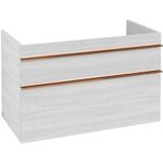 V&B Waschtischunterschrank VENTICELLO 953x590x502mm Griff Copper White Wood