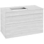 V&B Waschtischunterschrank VENTICELLO 957x606x502mm Griff white White Wood