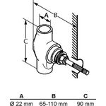 Kludi Unterputzventil Baus. 1 - Vormontage DN 20 Löt 22mm