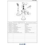 Kludi WF und Brause-Einhandmischer AMBA DN 15 Standmont. f freist. Wannen chr