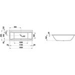 Laufen Einbau-Badewanne LAUFEN PRO 1795x800mm weiß