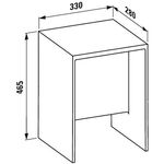 Laufen Hocker KARTELL 330x280x465mm rauchgrau