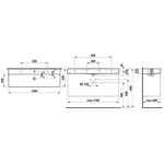 Laufen Waschtisch VAL 1200x420mm m ÜL 1 HL-Ausf. weiß matt