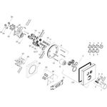 HG Fertigmontageset SHOWERSELECT GLAS f UP-Thermostat 2 Verbraucher weiß/chrom