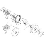 Thermostat SHOWERSELECT ROUND AXOR Highflow, Unterputz chrom