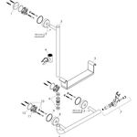 HG Brausestange UNICA COMFORT 1100mm R weiß/chrom