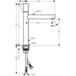 Einhebel-Waschtischmischer AXOR UNO 200 Zerogriff chrom