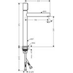Select-Waschtischmischer AXOR UNO 260 brushed nickel