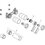Grundkörper AXOR DN 15 f 2-L Waschtischarmatur Unterputz
