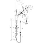 HG Einhebel-Spültischmischer FOCUS 240 mit Ausziehbrause mattschwarz