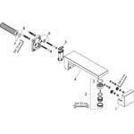 Wanneneinlauf AXOR EDGE Wandmontage, Ausladung 190mm chrom