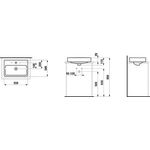 Laufen Waschtisch-Schale LAUFEN PRO S o ÜL ohne Hahnloch 550x380mm weiß LCC
