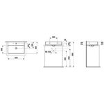 Laufen Aufsatzwaschtisch VAL 600x420mm m ÜL 3 HL-Ausf. weiß matt