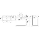 Laufen Aufsatzwaschtisch VAL 750x420mm m ÜL 1 HL-Ausf. weiß matt