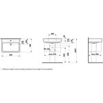 Laufen Waschtisch LAUFEN PRO A m Überlauf ohne Hahnloch 650x480mm weiß