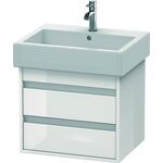 Duravit Waschtischunterbau Ketho 440x550x410mm weiß hochglanz