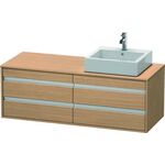 Duravit Waschtischunterbau KETHO 550x1400x496mm Be re europäische eiche