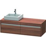 Duravit Waschtischunterbau KETHO 550x1400x426mm Be links nussbaum natur