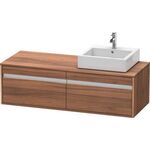 Duravit Waschtischunterbau KETHO 550x1400x426mm Be rechts nussbaum natur