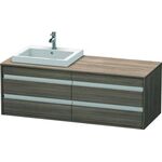 Duravit Waschtischunterbau KETHO 550x1400x496mm WT links pine terra