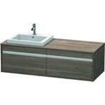 Duravit Waschtischunterbau KETHO 550x1400x426mm WT links pine terra