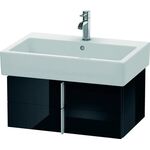 Duravit Waschtischunterbau VERO 431x650x298mm schwarz hochglanz