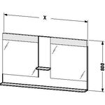 Duravit Spiegel VERO 142x1100x800mm, Beleuchtung weiß matt