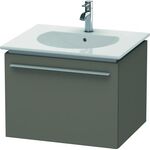 Duravit Waschtischunterbau X-LARGE 497x600x456mm flannel grey seidenmatt