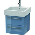 Duravit Waschtischunterbau X-LARGE 443x450x448mm stone blue hochglanz
