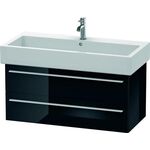 Duravit Waschtischunterbau X-LARGE 443x950x448mm schwarz hochglanz