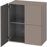 Duravit Halbhochschrank L-CUBE 700x363x800mm basalt matt