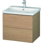 Duravit Waschtischunterbau L-CUBE 620x481x555mm europäische eiche