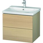 Duravit Waschtischunterbau L-CUBE 620x481x555mm mediterrane eiche