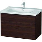 Duravit Waschtischunterbau L-CUBE 820x481x555mm nussbaum gebürstet