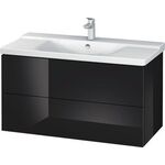 Duravit Waschtischunterbau L-CUBE 1020x481x555mm schwarz hochglanz