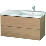 Duravit Waschtischunterbau L-CUBE 1020x481x555mm europäische eiche