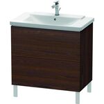 Duravit Waschtischunterbau L-CUBE 820x481x709mm nussbaum gebürstet