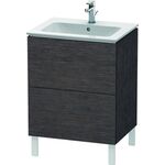 Duravit Waschtischunterbau L-CUBE 620x481x704mm eiche dunkel gebürstet