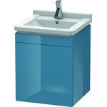 Duravit Waschtischunterbau L-CUBE 447x460x558mm Ans re Sto blue hochglanz